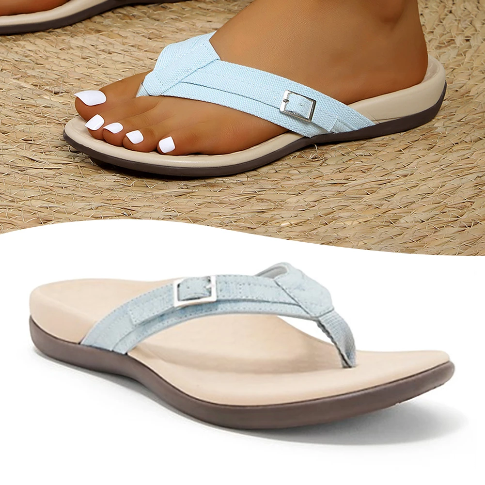 Sommerpantoffeln für Damen, modisch, cool, bequem, leicht, flache Flip-Flops, rutschfeste Outdoor-Strandpantoffeln für Damen – Detail 9