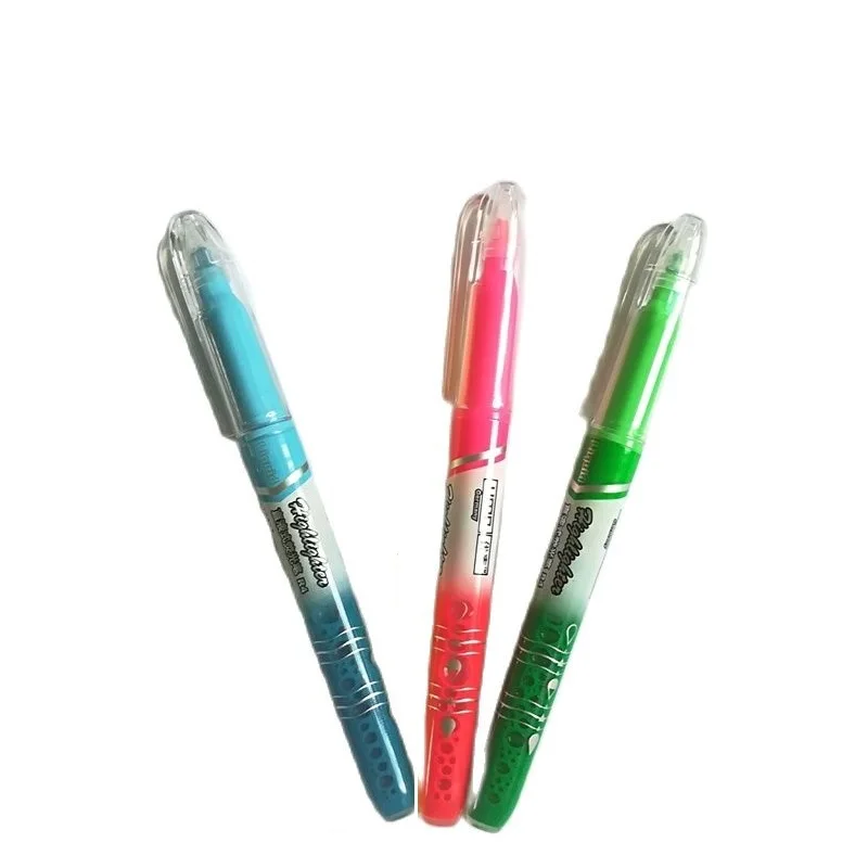 Colorful School Highlighter Pen Students Highlighters Marker Brush Pens Pastel Markers Watercolor Fluorescent Pen For Drawing