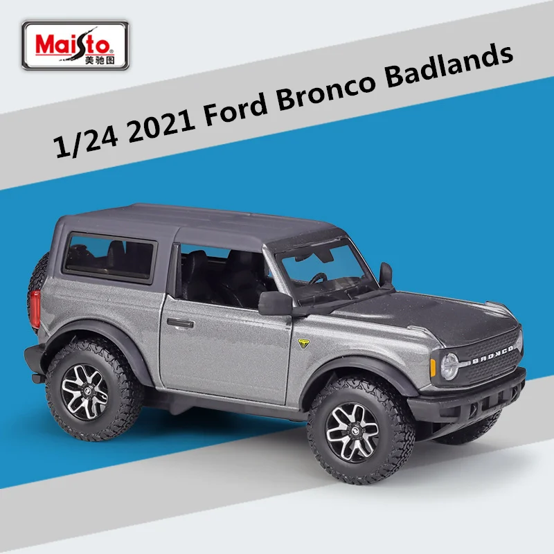 Maisto 1:24 Ford Bronco Lima Badlands Alloy Car Model Diecast Metal Off-road Vehicle Car Model High Simulation Children Toy Gift