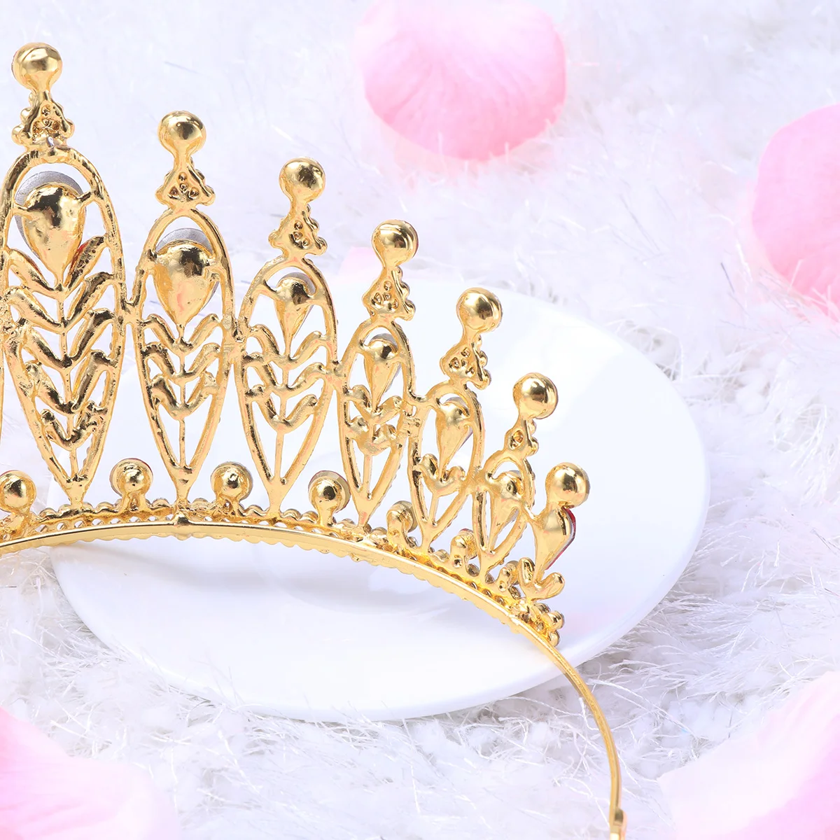 

Grand Crown Tiara Wedding Headpiece Elegant Bridal Hair Jewelry Baroque Women Tiara Bride Crown Lightweight Durable