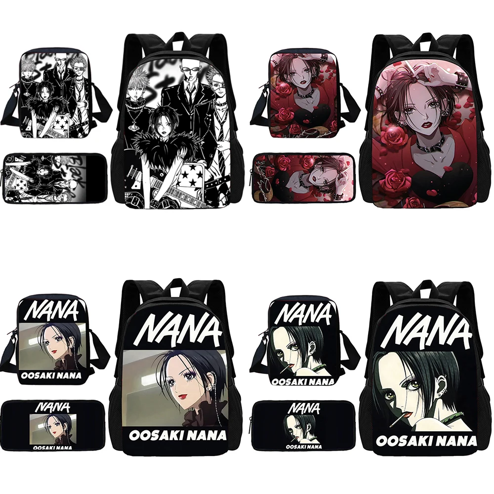 Nanas Osaki-Conjunto de 3 piezas, mochila escolar con bolso de hombro, bolsas de lápices, mochilas escolares para niños y niñas, el mejor regalo