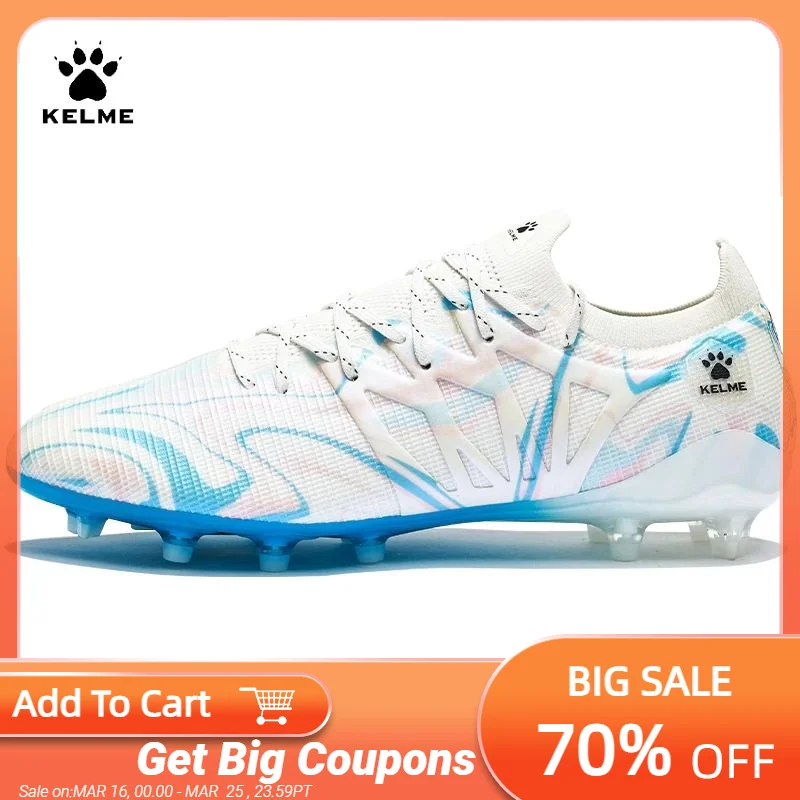 

Kelme Football Shoes Men's Ag/fg Mixed Nail Adult Professional Artificial Grass Competition Shoes Daily Training Soccer Shoes