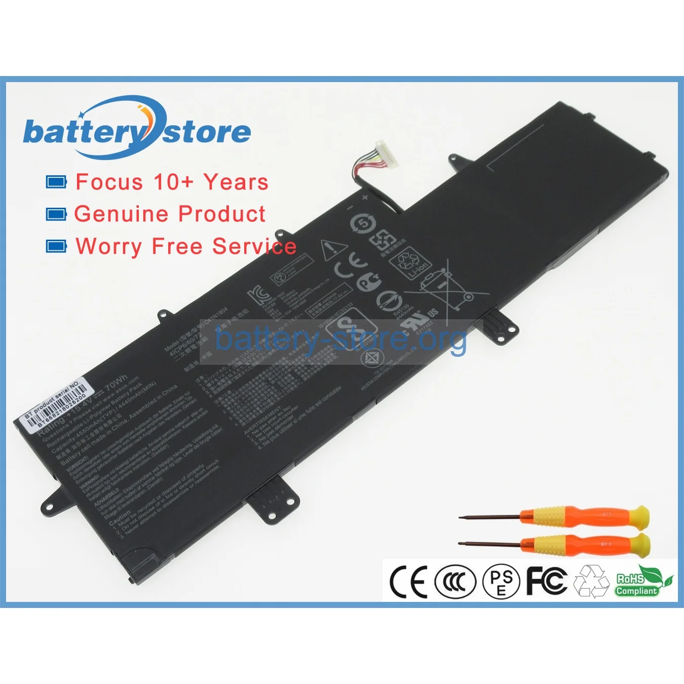 Genuine C41N1804,0B200-02980100,0B200-02980200 laptop batteries for ASUS UX480FD,UX450FD,UX450FDX,UX480 15.4V,4 cell