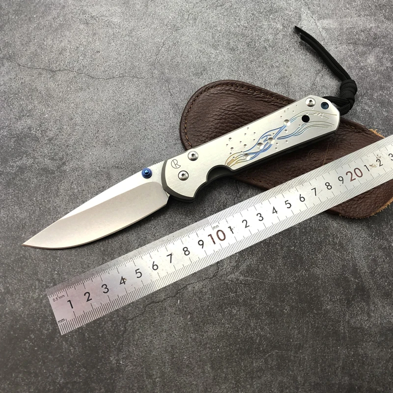 CR Large Sebenza Folding 9CR18MOV TC4 titanium survival Outdoor Camping Hunting EDC Tactical gear Combat Defense Pocket knife