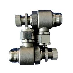 304 stainless steel KNSL regulating valve flow limiting quick plug quick twist fitting KNSL 4X2.5-M5 KNSL 10X6.5-1I4 KNSL 6X4-M6