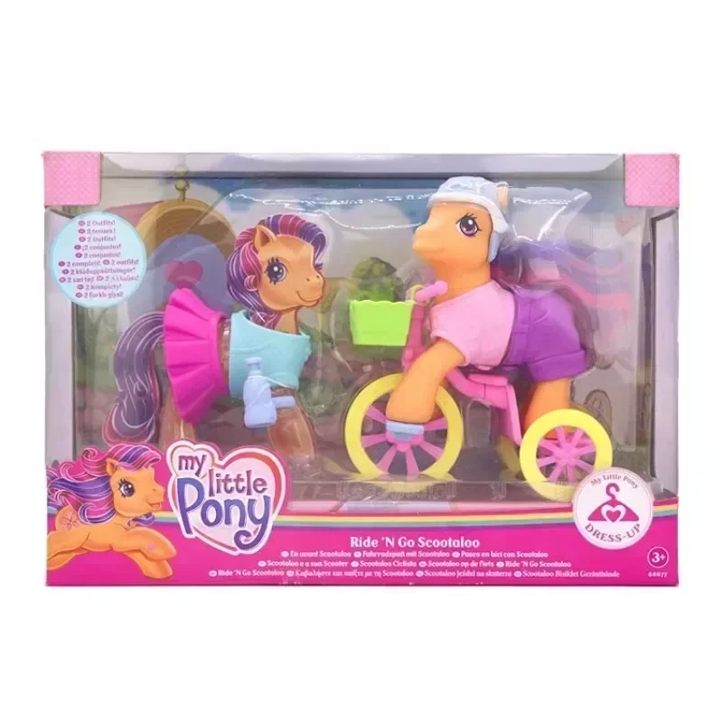 Y Anime My Little Pony rare Rainbow Dash Applejack Pinkie Pie regali per bambini Genuine Action Figure Model Toys