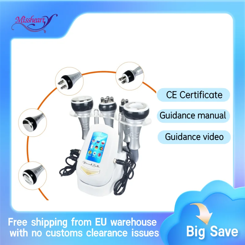 

Аппарат для коррекции фигуры Missheart 4IN1 40K с кавитацией и ультразвуком (быстрая доставка по США)