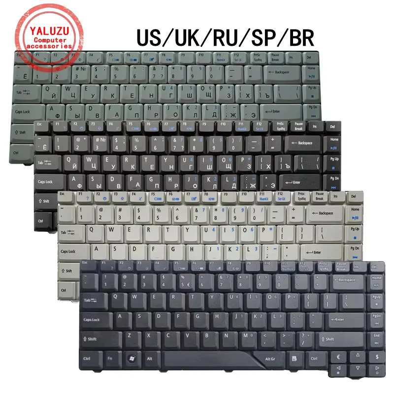 

US/UK/RU/SP/BR Laptop Keyboard For ACER 4925 5310 5312 5315 5320 5520/G 5530 5620 5710/G 5720 5730 5910 5920/G 5930/G 1641 7300