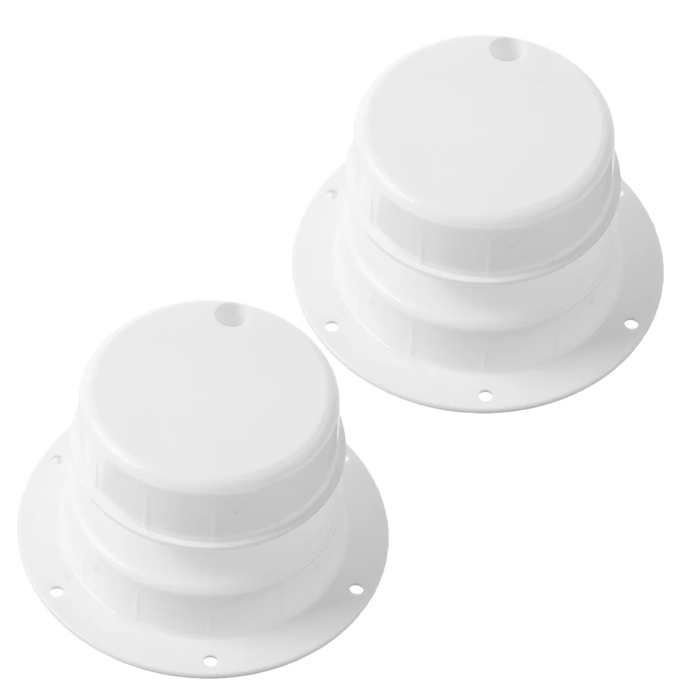 

2Pcs Rv Roof Vent Covers Durable Plastic Weather Resistant Vent Caps for Rv Plumbing and Ventilation Replacement Kit