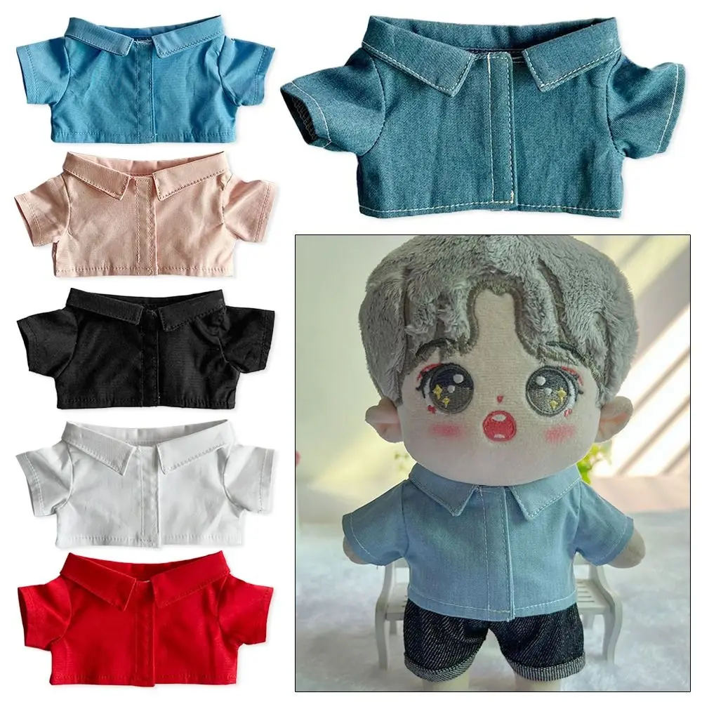 Camisa de muñeca de peluche hecha a mano, accesorios de ropa de muñeca de estrella, Tops, ropa linda, 10cm