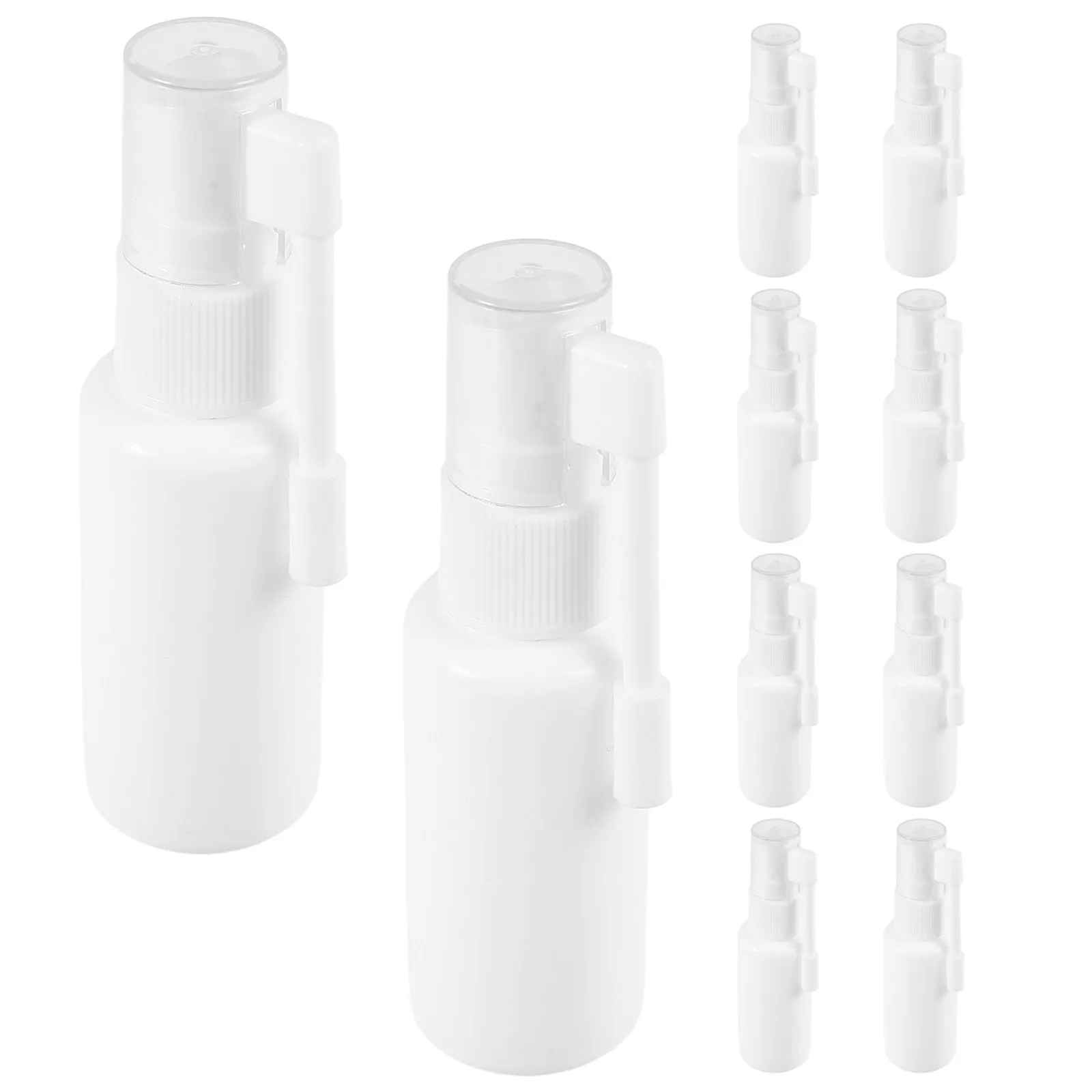 

10Pcs Nasal Spray Bottle 30Ml Long Nozzle Refillable Swivel Mist Sprayer for Deep Nasal Cleaning Comfortable Grip Portable