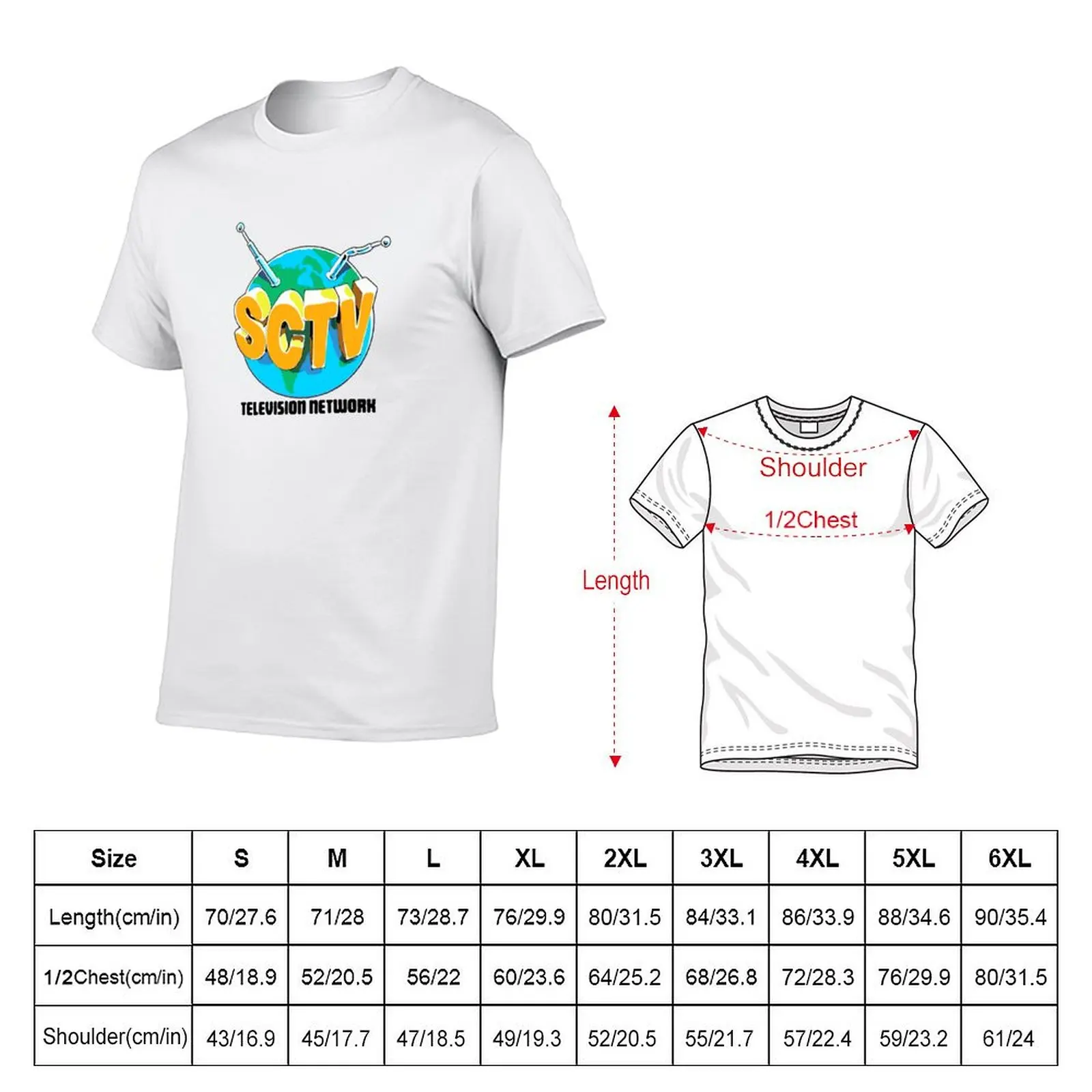 SCTV Television Network T-Shirt man graphic t shirt t shirts cotton 100% T-Shirt