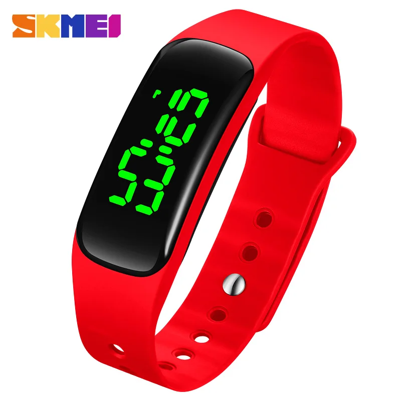 

Montre Femme SKMEI Led Sports Electronic Watches Simple Women Watch Waterproof PU Watchband Reloj Mujer Girls Digital Watches