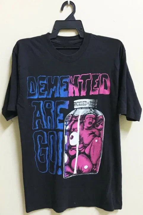 VINTAGE 80 DEMENTED ARE GO PUNK ROCK PSYCHOBILLY TOUR CONCERT T-SHIRT THE CRAMPS