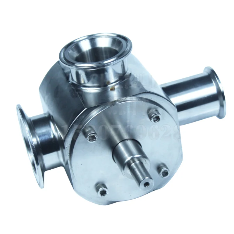 SHENLIN Rotary Valve Stainless paste Filling Machine part SS304 paste filling passage Hopper adopter Cylinder Filler Check Valve