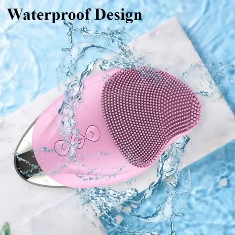 Facial Massager Silicone Cleansing Brush Eye Massage Tool Face Cleaner Deep Cleaning Pores Skin Health Care Device Rechargeable