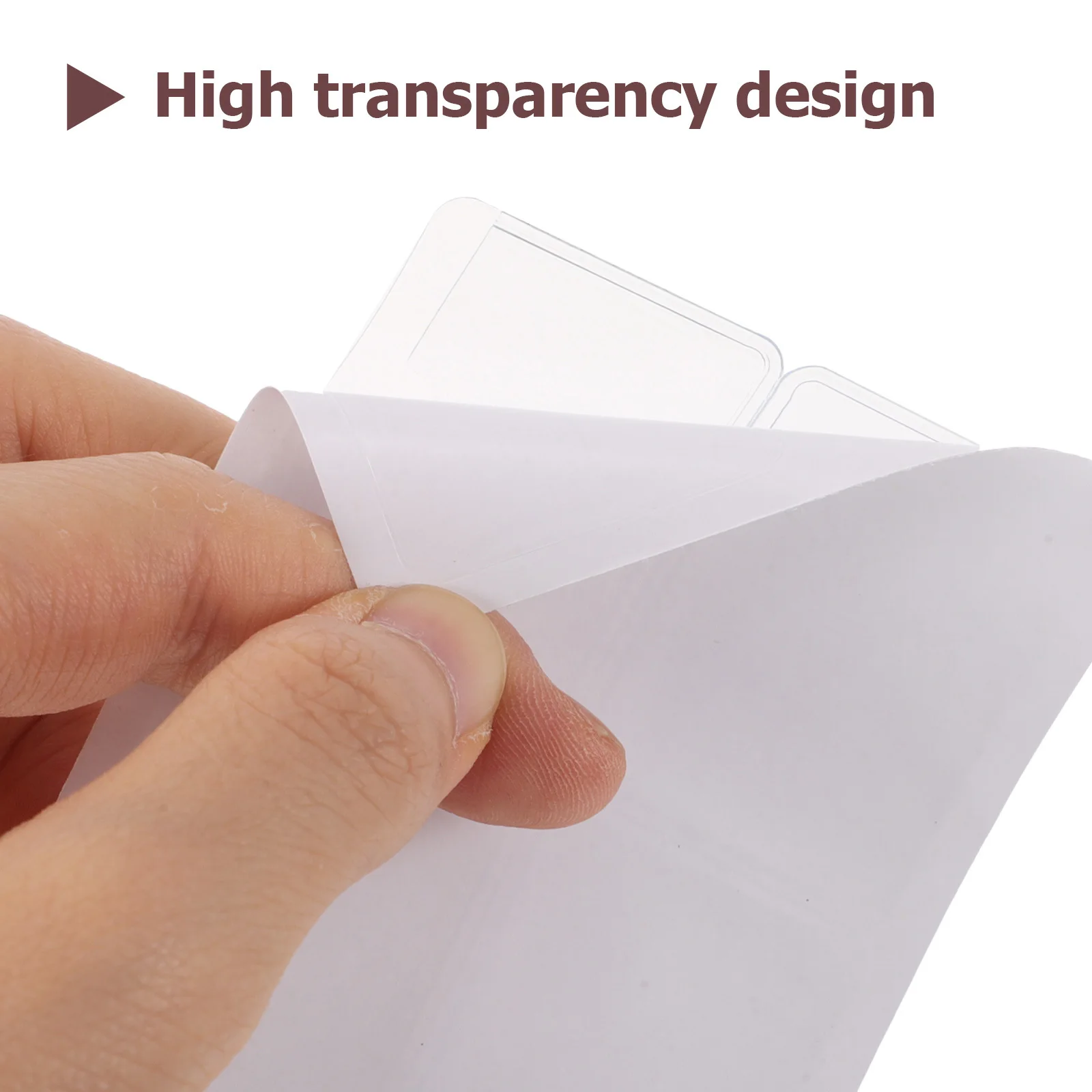 80pcs Waterproof Index Label Pockets Clear Self Adhesive Holders For Office Warehouse Storage Bins Shelves 4X3Cm Plastic Card