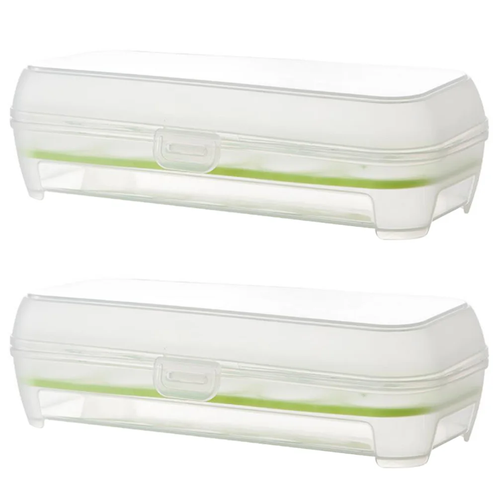 

2Pcs Eggs Preservation Box Storage Rack Container Refrigerator Green 10Grid Plastic Tray Egg Holder Kitchen Accessories Save