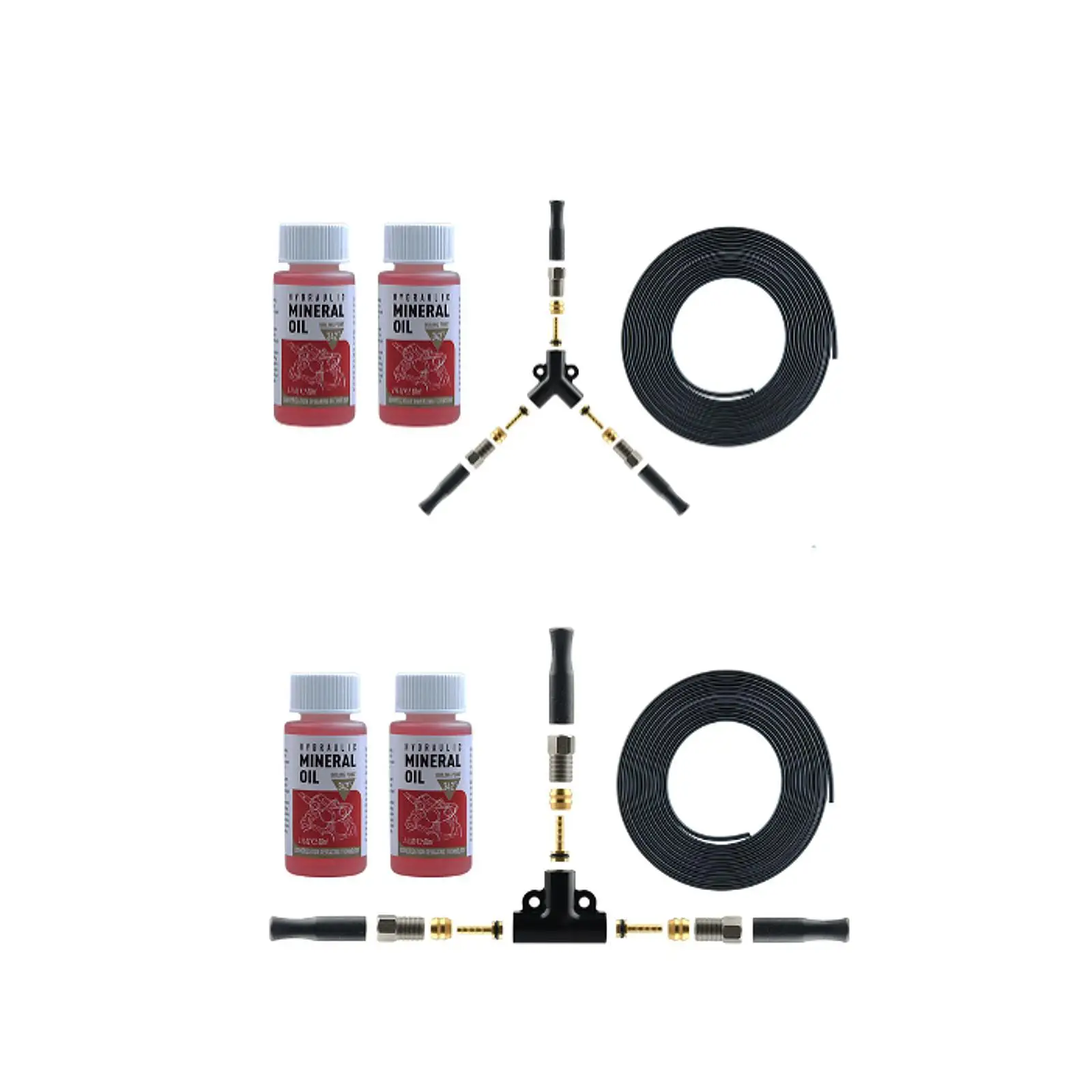 

Hydraulic Brake Hose Kit for Bike Tricycle Electric Vehicle Bike Hydraulic Oil Brake Oil Pipe Connector Oil Brake Hose Splitter