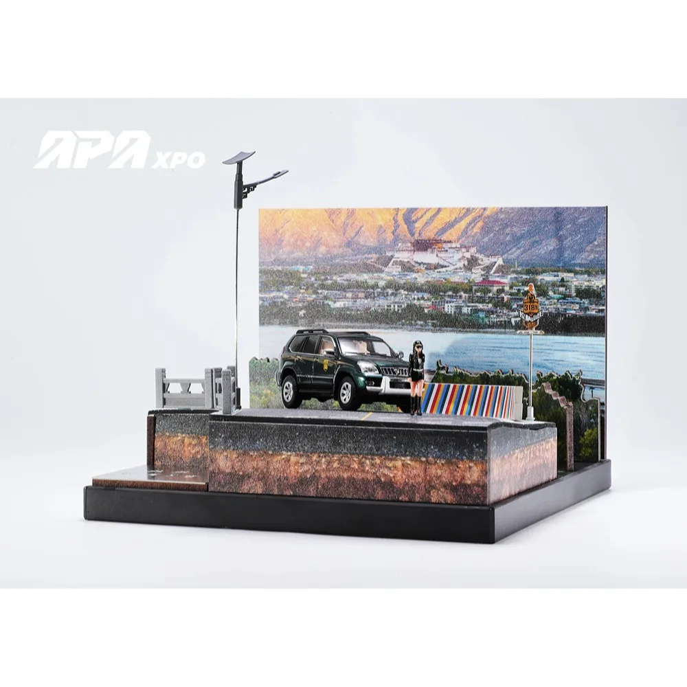 GCD 1/64 Scale Alloy Car Land Cruiser Prado （J120W） Off-Road SUV Station Wagon Premium Diecast Model Car Collectible toys