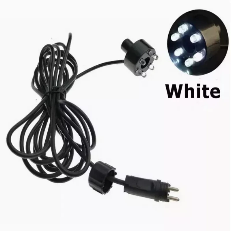 Imagem -03 - Anel de Luz Subaquática Multicolor para Fonte Lagoa de Peixes Jardim Aquático Adaptador ac Branco Quente Multicolor Led