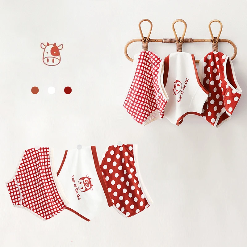 3Pcs/lot Kids Panties 7 Collections Chirdren's Underwear Lovely Girls Briefs Fl… - Image 4