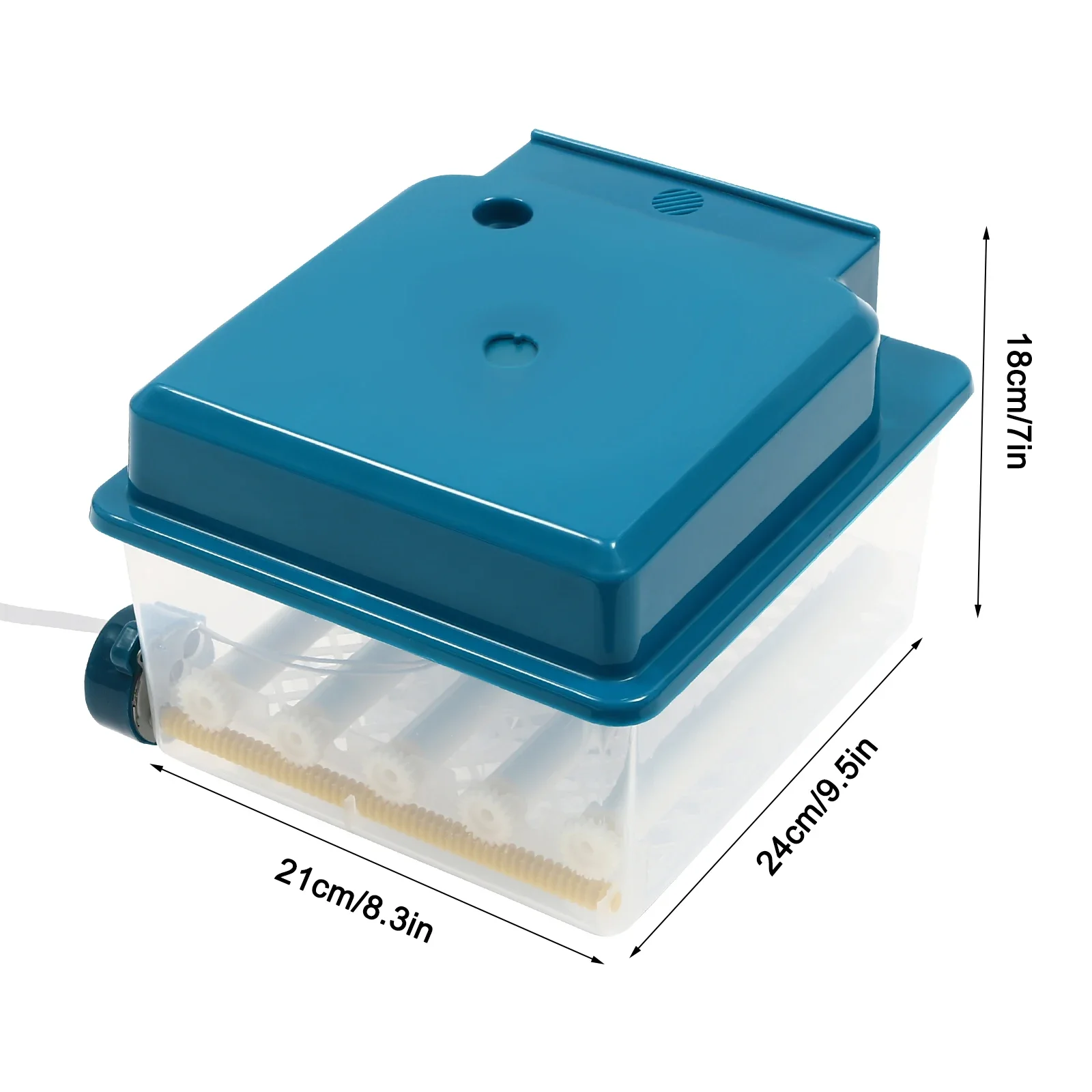 صندوق تربية 16 بيضة، حاضنة LED للدجاج، آلة تربية البيض، آلة تربية أوتوماتيكية بالكامل للمختبرات والمزارع