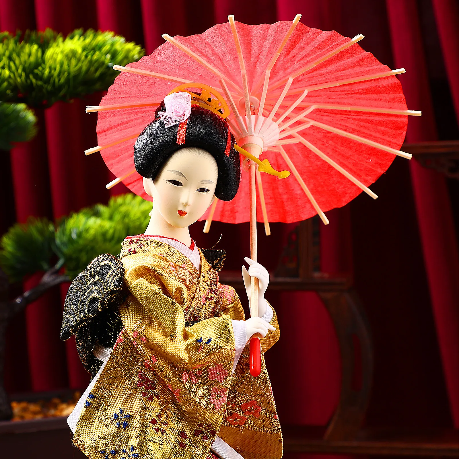 

1Pcs Japanese Geisha Craft Decor Desktop Ornament Home Decoration Interior Design Accent for Living Room Bedroom Study Space