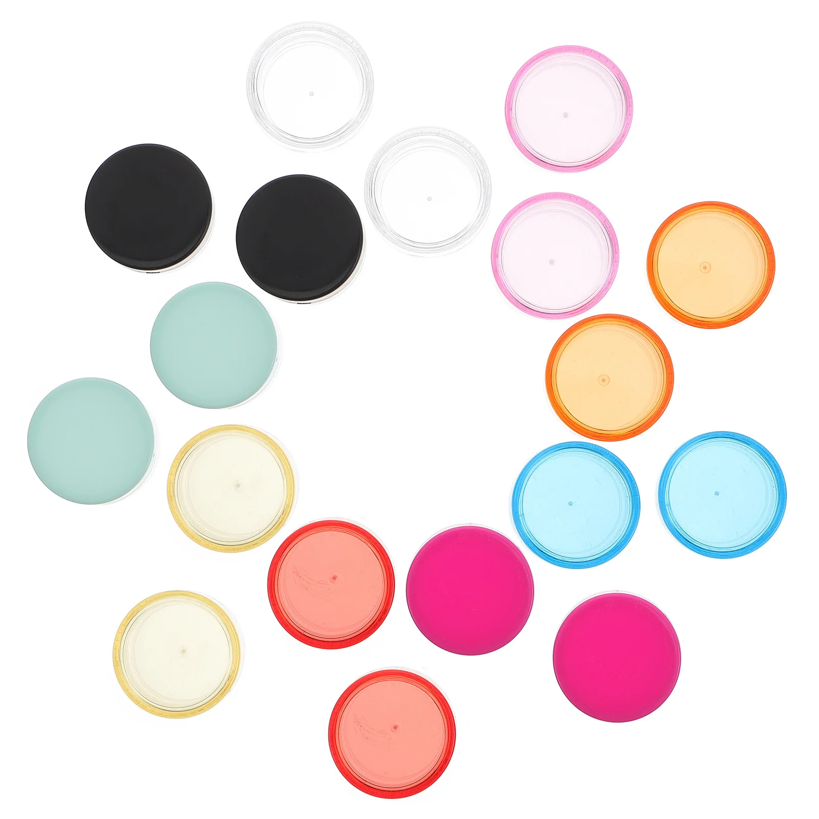 

100Pcs Face Cream Boxes Portable Leakproof Refillable Wide-Mouth Cream Jars Travel Storage Containers Sample Lotion