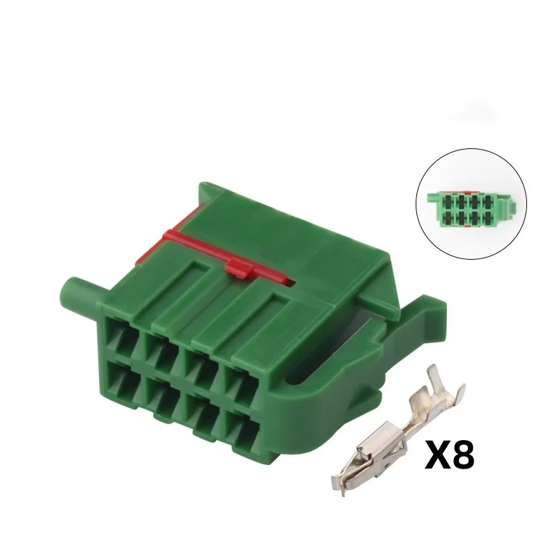 1-20 Set 8 Pin 3.5 Series Automotive Wiring Terminal Socket AC Assembly Car Electric Wire Unsealed Connector 928589 357953971B