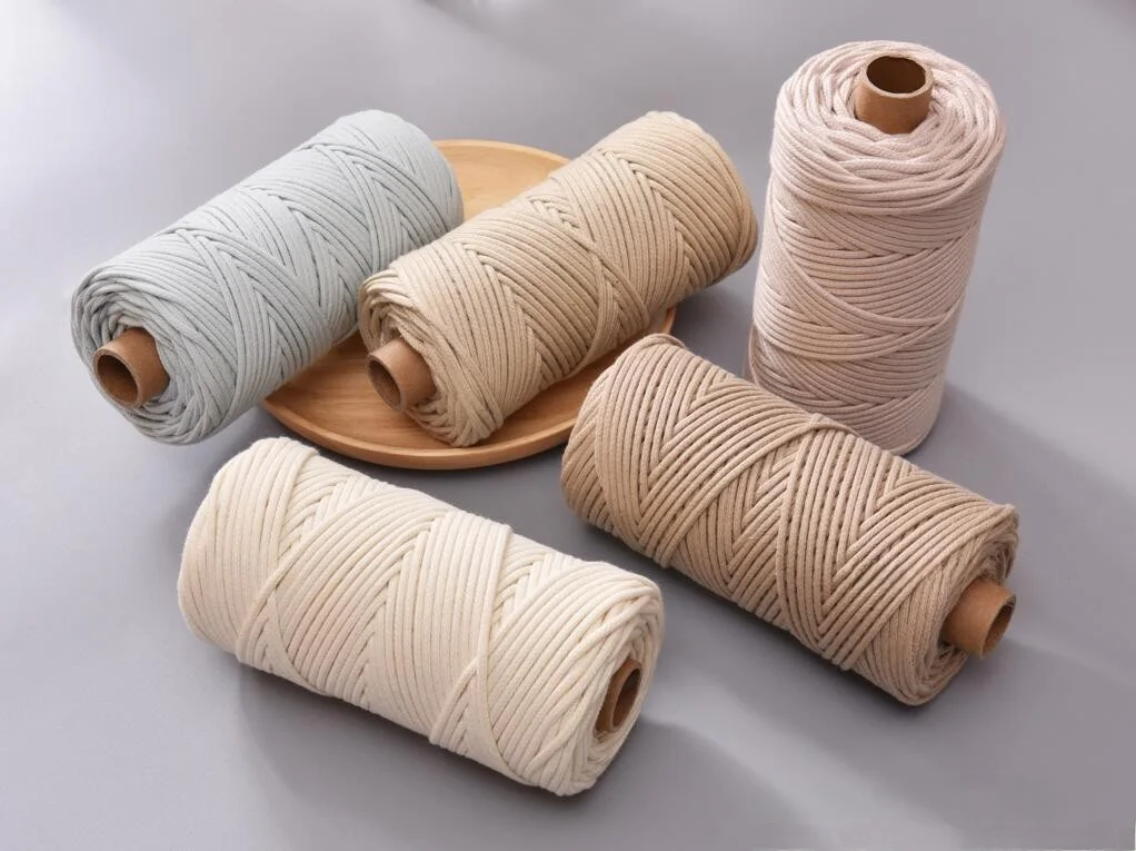 

Handmade DIY Cotton Polyester Braided Rope Core Fused Knotting Yarn for Bag Making Crafts Superb Value Heat Selling
