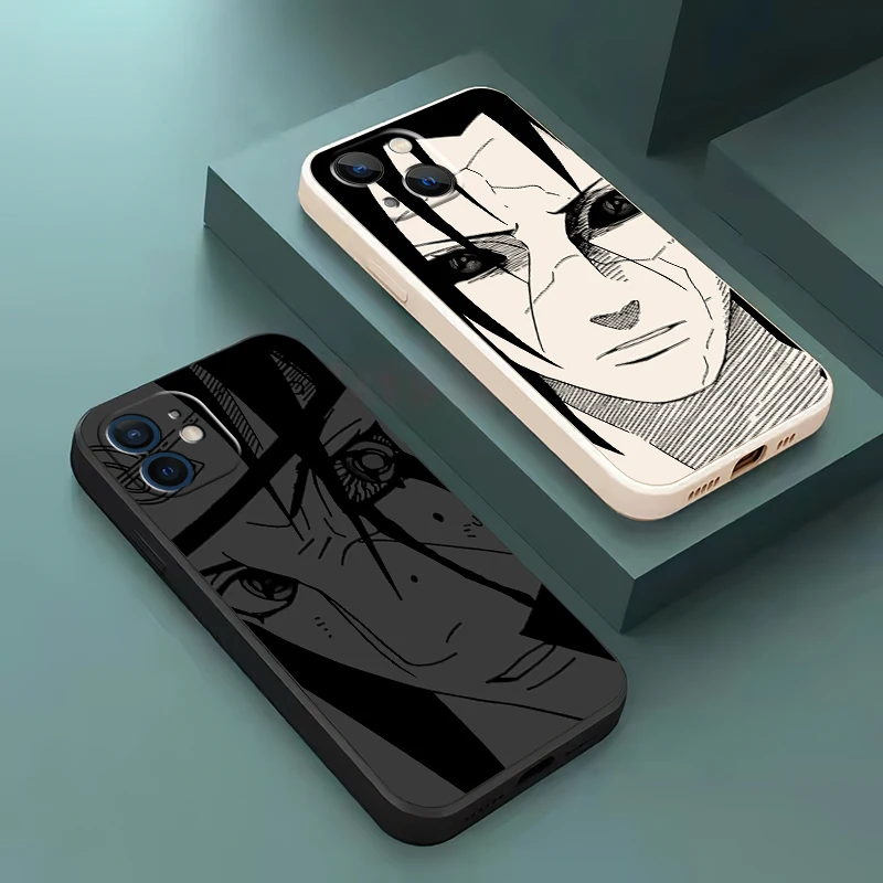 A-Akatsukis U-Uchiha Itachis Phone Case For iPhone 15 14 13 12 11 Pro Max Mini 7 8 Plus X XR XS Max Coque Liquid Silicone Cover