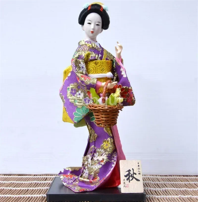 Poupée japonaise Geisha Girl Geiko Kimono pour décoration d'intérieur, collection d'art, D-23 Poupée japonaise Geisha Girl Geiko Kimono pour décoration d'intérieur, collection d'art, D-23