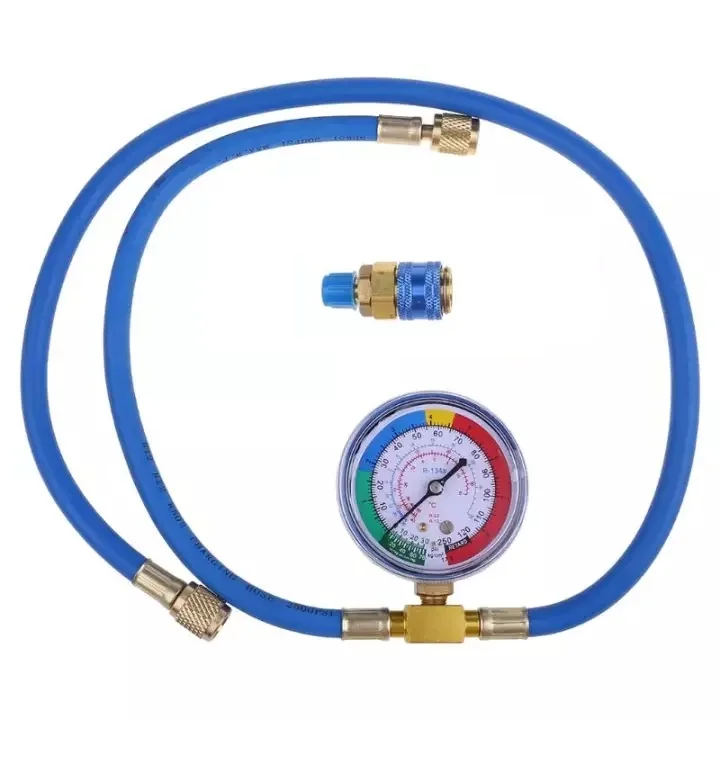 طقم تعبئة المبردات، مقياس ضغط خرطوم R600a R290 R134a Auto Clima