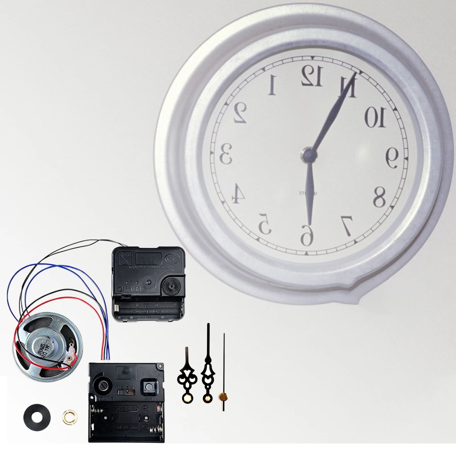 DIY Pendulum Clock Movement with Music Chime Box DIY Clock Repair Kit Wall Clock Replacement Parts Long Shaft Mechanism