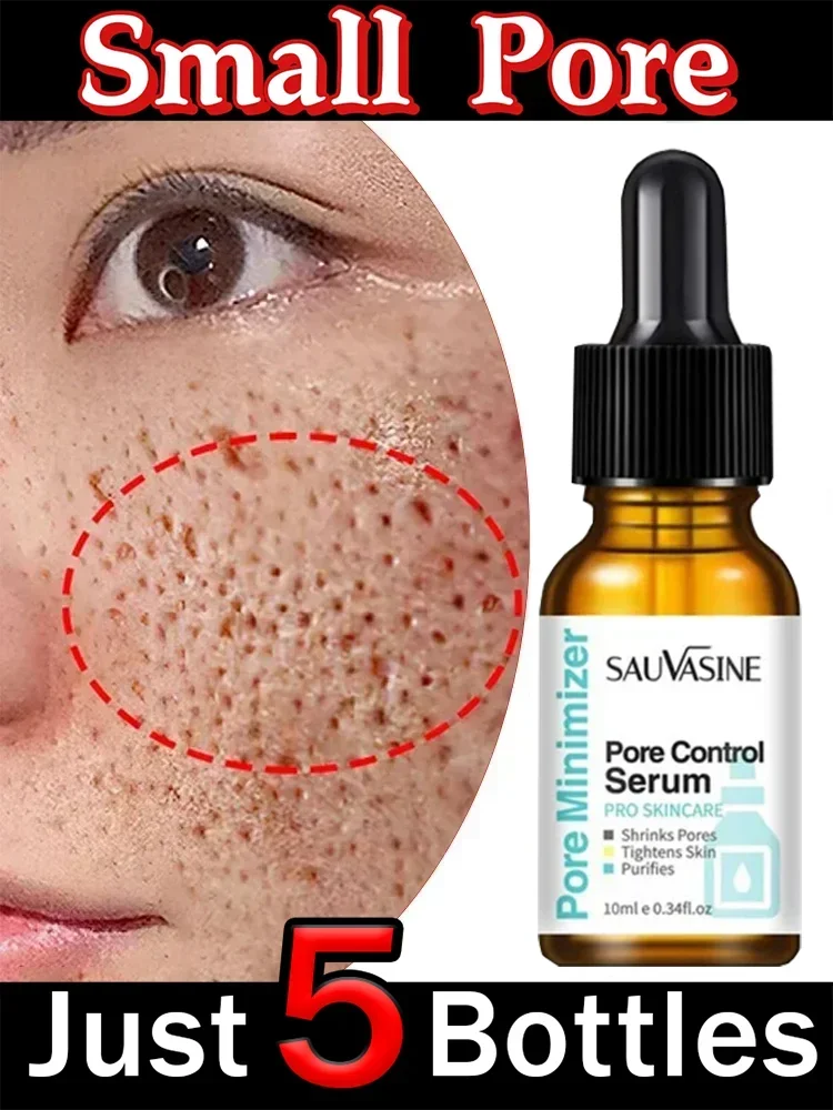 Pore Shrinking Serum Face Removing Large Pores Tightening Repairing Facial Pore Minimizing Essence Skin Care Beauty