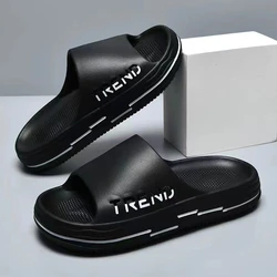 Men's Non-Slip EVA Platform Slides Comfortable Soft Sole Cloud Slippers For Indoor Outdoor Bathroom Beach Summer Sandals for Men