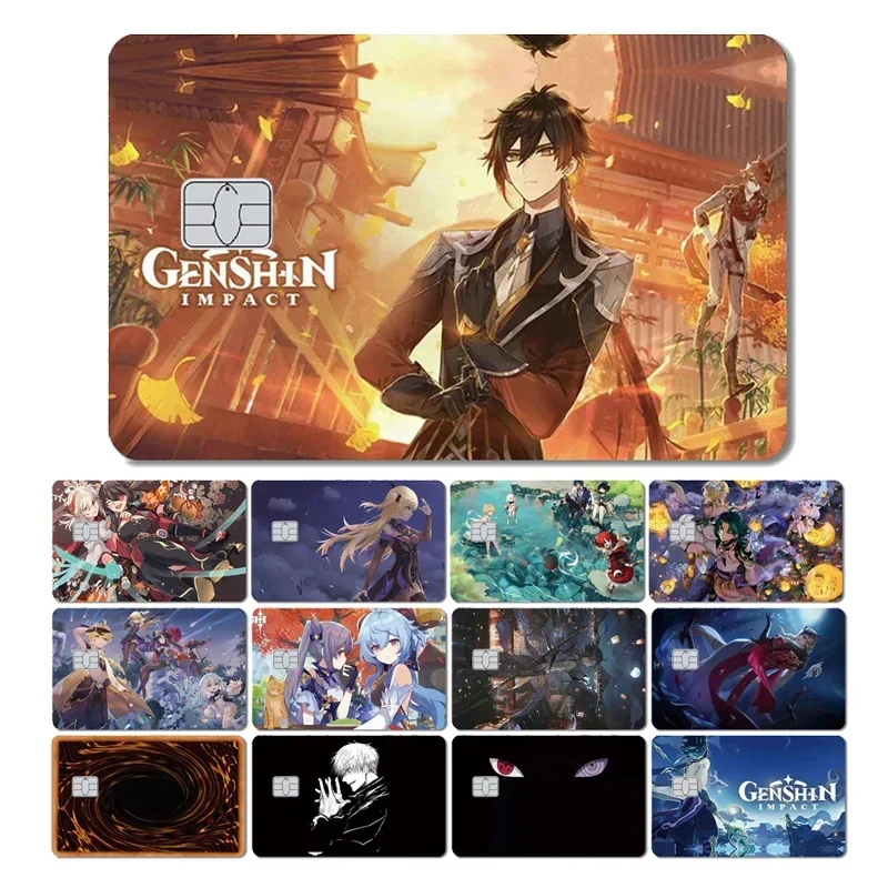 High Quality Anime Cartoon Game Sticker Case Tape Film Skin for Small Chip Credit Card Bus Card HT12