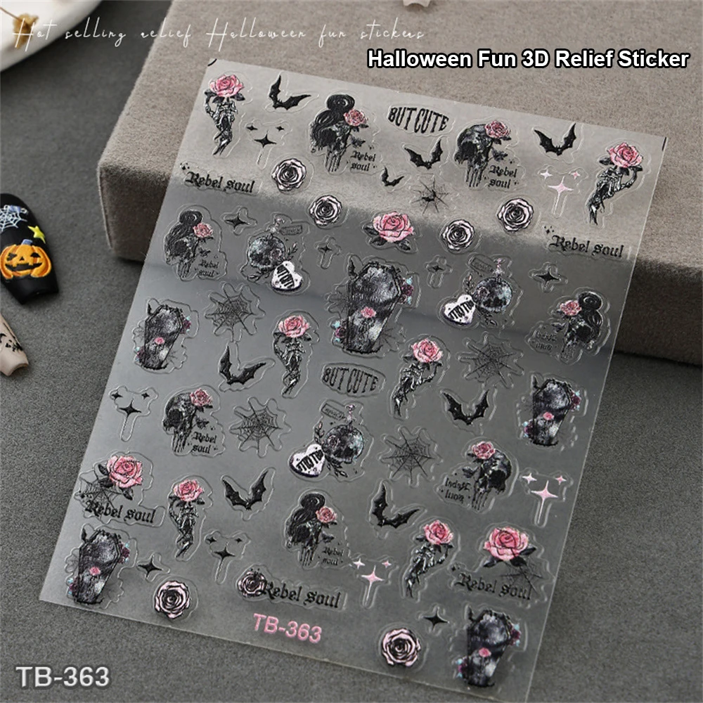 Nail Stickers Water Proof Nail Art Trends New Nail Stick Pumpkin Olantern Nail Stickers Pumpkin Lantern Holiday Nails Witch