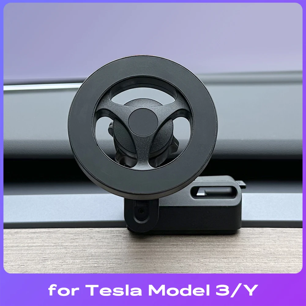 Strong Magnetic Phone Holder For Tesla Model 3 Y Magsafe for iPhone 14 13 12 Pro Max with Unique Design Air Outlet Base