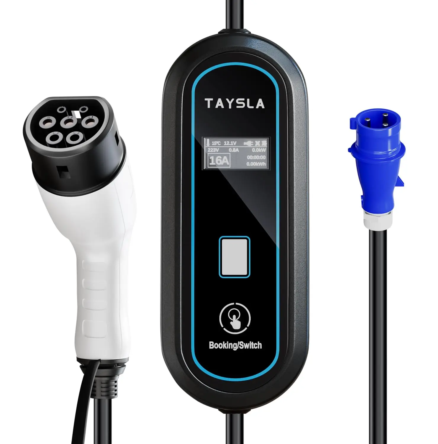 

Taysla Electric Car Charger 7kw 32a Type 2 Portable EV Charger Overseas warehouse in Brazil charging cable for vehicles