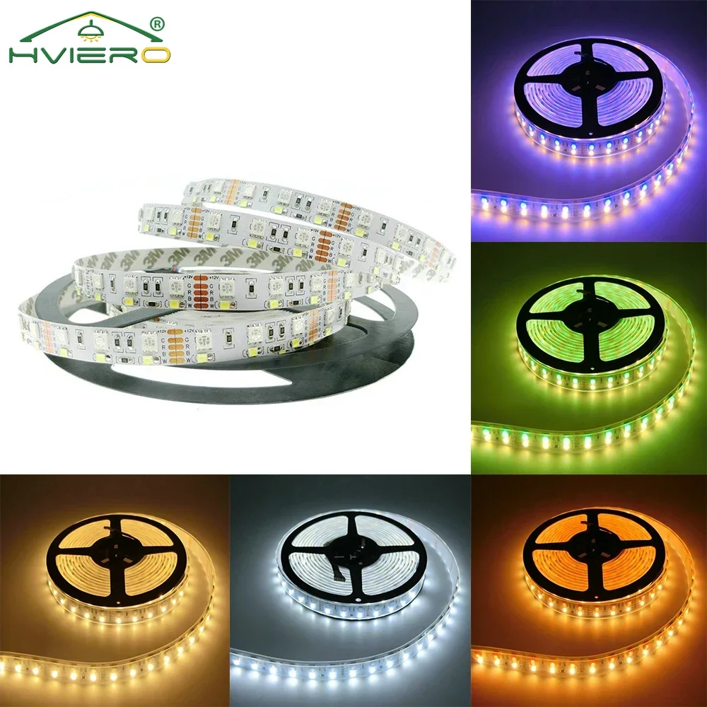 

5M RGB LED Strip Light SMD 5050 2835 Chip Double Row Flexible Neon Cord For Home Living Room Holiday Christmas Decoration Lamp