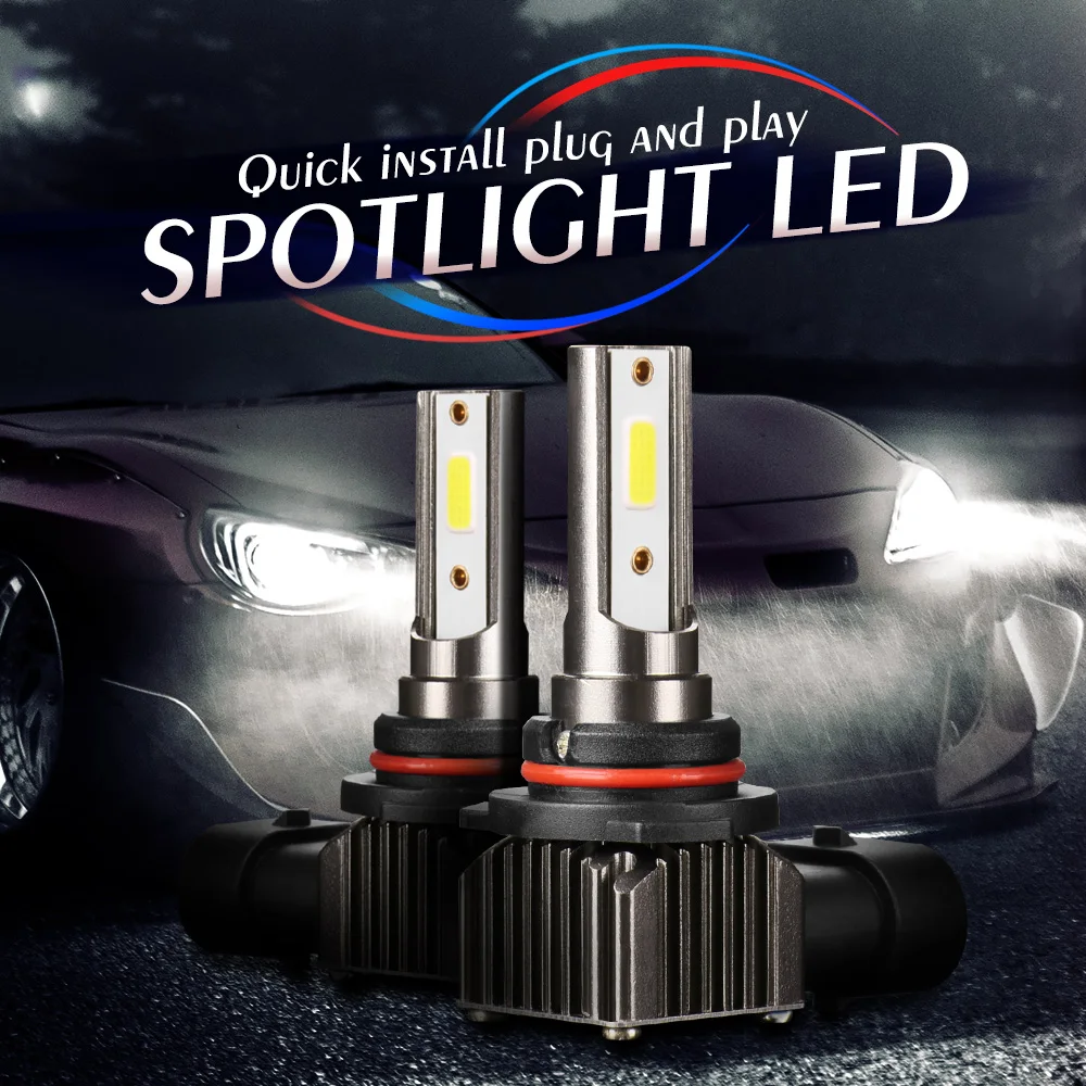 300W LED Headlight Bulbs 30000LM H1 H4 H7 H11 9005 HB3 9006 HB4 9012 HIR2 Auto Lights 12V Fog Lamps 6000K Turbo Car Headlamps