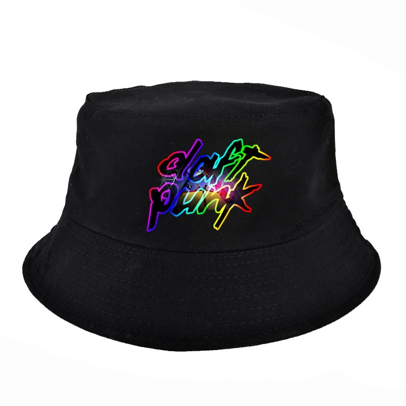 

Daft Punk Hip Hop Bucket Hat Summer Men Cotton fisherman hats Gorras Fashion printing Bucket Hat