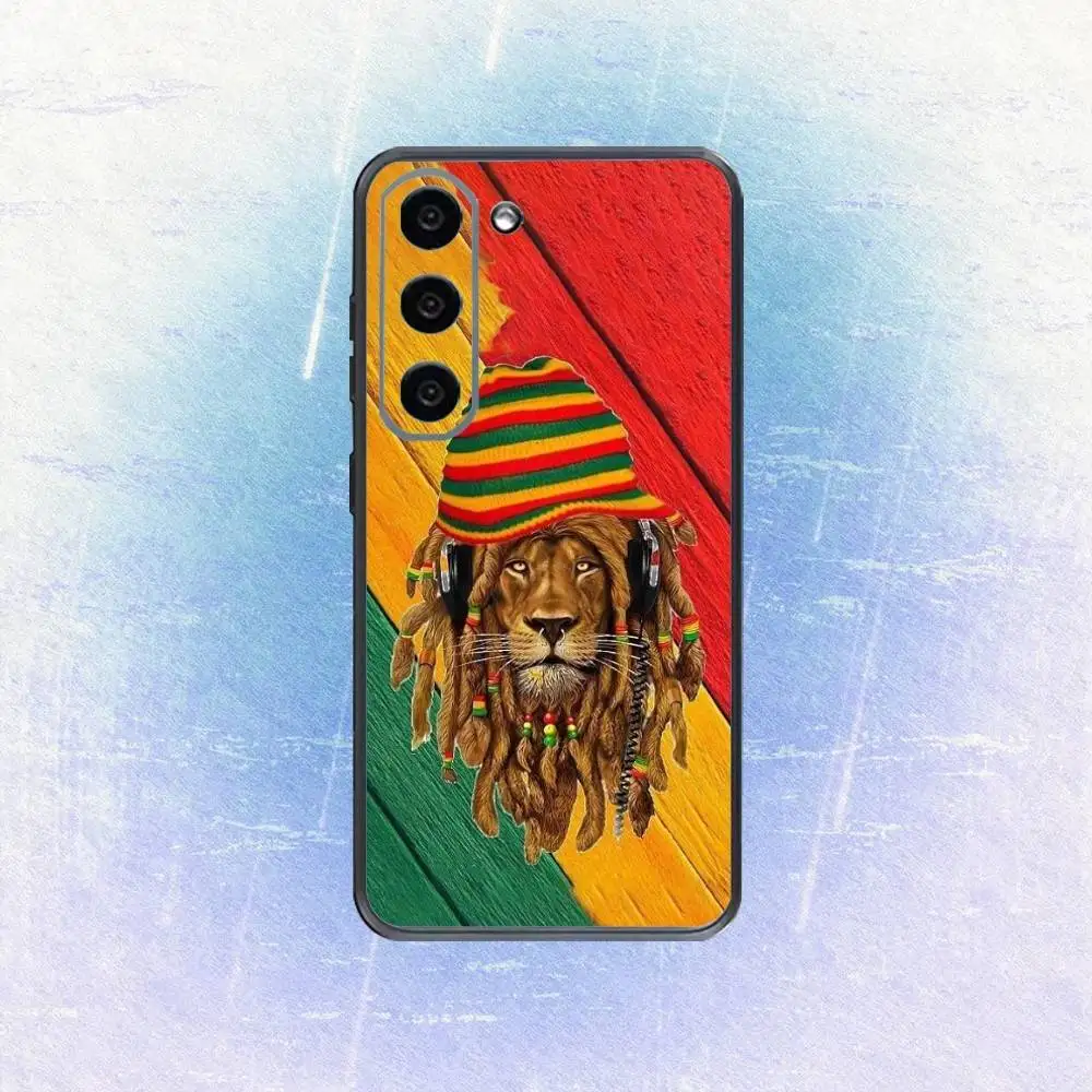 R-Rasta Lion  Phone Case For Samsung Galaxy A73,A72,A71,A70,A53,A52,A51,Others Soft Black Cover