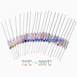 22 tipi di fusibili termici soffiati da 110 pezzi TF protezione contro il surriscaldamento 72 ℃ ~ 300 ℃ 10A/250V set di scatole miste