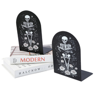 Reading Skulls Metal Bookmarks Bookworm's Book Summaries Office Gifts for Colleagues Bosses