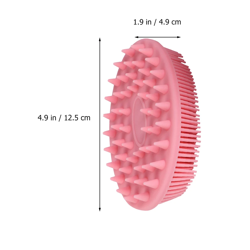 

1Set Silicone Shampoo Brush Double-Side Baby Massage Bath Brushes Soft Scalp Cleansing Exfoliating Hair Scalp Massager