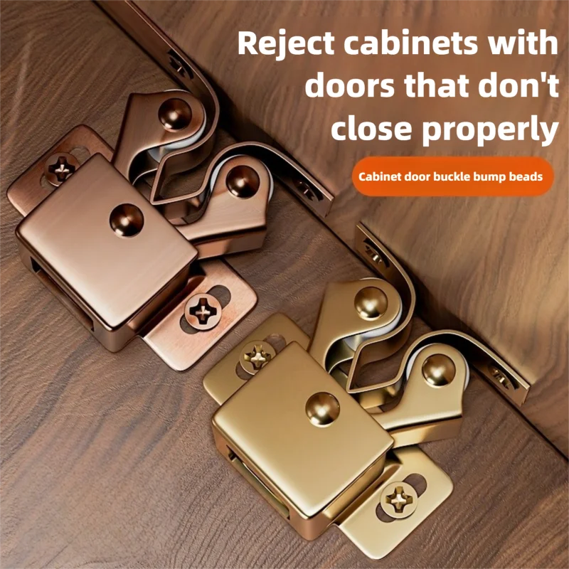 Double Roller Strong Hold Cupboard Cabinet Door Catches with Screws,Cabinet Catch Door Latch for Home Furniture Cabinet Cupboard