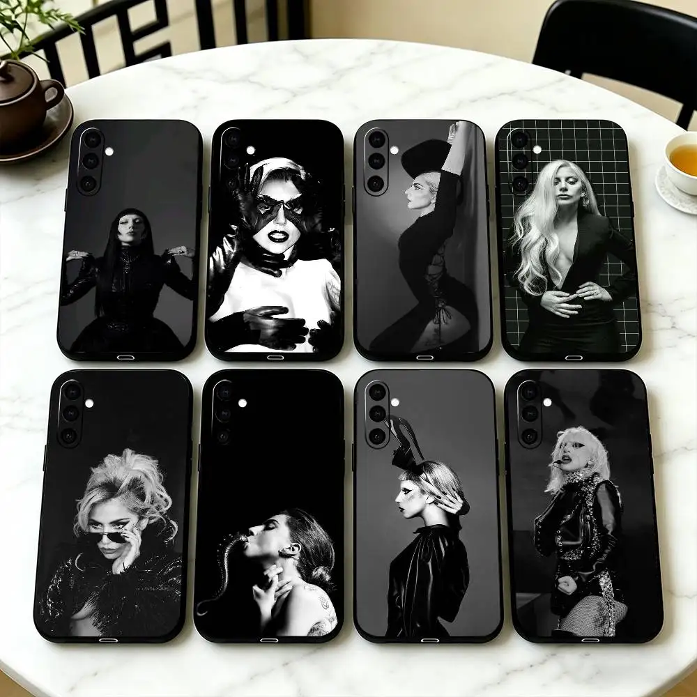 Lady hot G-Gaga album Singer Phone Case For Samsung Galaxy A73,A72,A71,A70,A53,A52,A51,Others Soft Black Cover